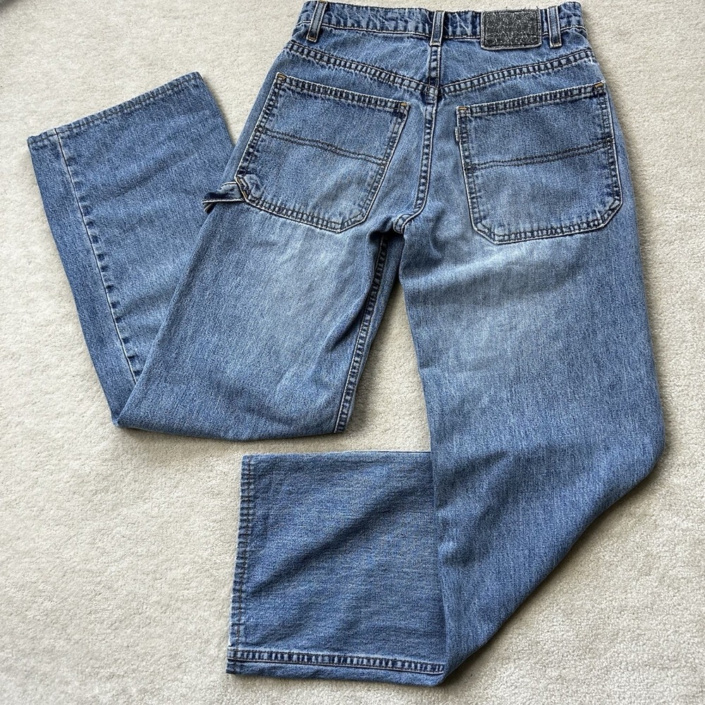 Vintage 90s Levis Silvertab Jeans Women's 3 Baggy Skater USA Carpenter Wide Leg - Picture 2 of 11